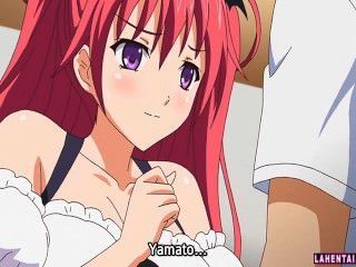 la sirvienta de hentai pelirroja se folla sub español